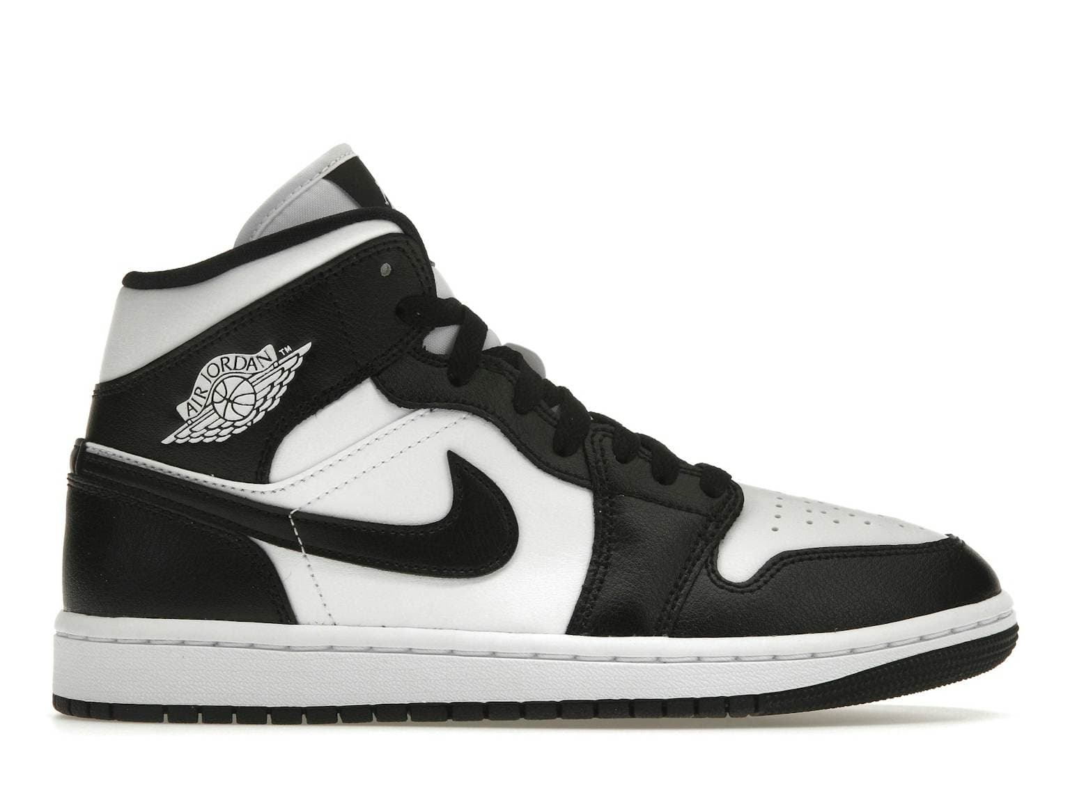 W Air Jordan 1 Mid Panda Black White
