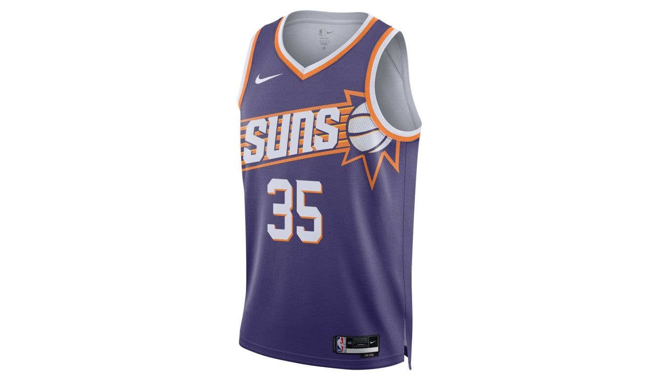 Nike NBA Phoenix Suns Kevin Durant 35 2023/24 Icon Edition Dri-Fit Swingman Jersey
