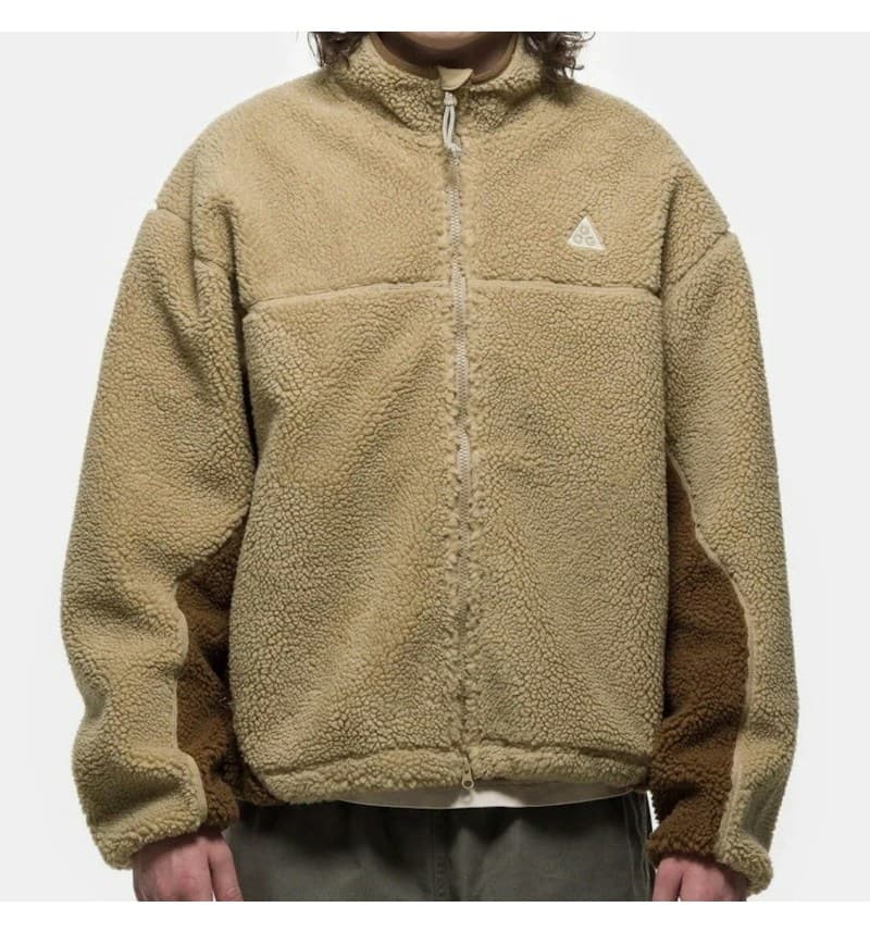 Nike ACG Canwell Glacier Windproof Chaqueta Polar de Tejido Therma-FIT ADV "Khaki"