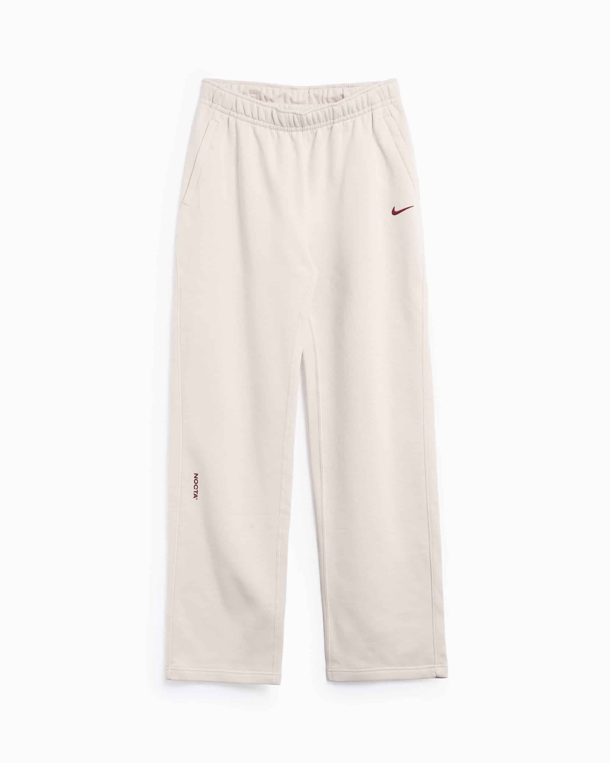 Nike x Drake Nocta Open Hem Pantalones de Tejido Fleece y Corte Recto