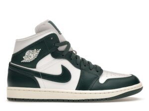 W Air Jordan 1 Mid White Oxidized Green