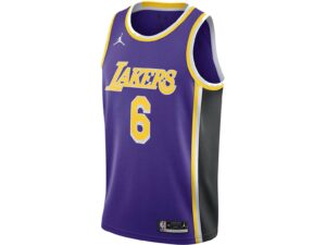 Jordan NBA Los Angeles Lakers LeBron James 6 City Edition Swingman Jersey