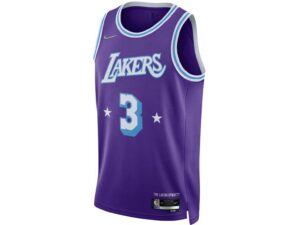 Nike NBA Los Angeles Lakers Anthony Davis 3 75TH Anniversary Icon Edition Swingman Jersey