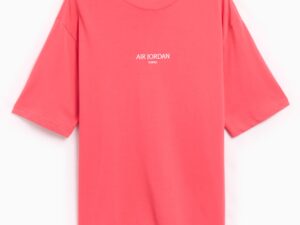 Nike Air Jordan Wordmark Tokio Camiseta de Algodón con Logo Bordado