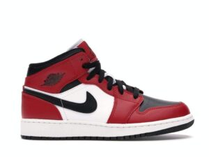 Air Jordan 1 Mid Chicago Black Toe