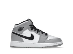 Air Jordan 1 Mid GS Light Smoke Grey