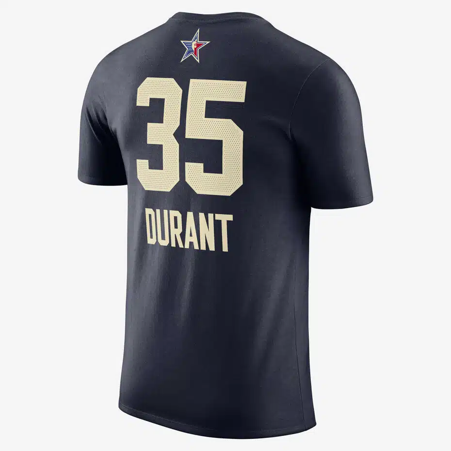 Jordan NBA All Star Game Essential Tee 35 Kevin Durant Team West College - Imagen 2