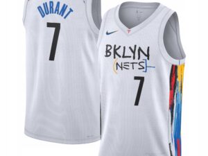 Nike NBA x Jean Michel Basquiat Brooklyn Nets Kevin Durant 7 City Edition Swingman Jersey Para Niños