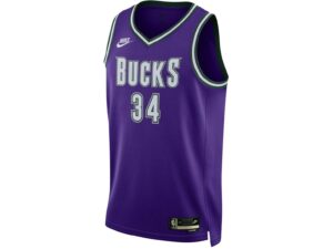 Nike NBA Classics HWC Milwaukee Bucks Giannis Antetokounmpo 34 Swingman Jersey