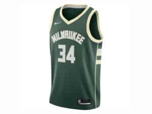 Nike NBA Milwaukee Bucks Giannis Antetokounmpo 34 Swingman Jersey