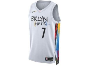 Nike NBA x Jean Michel Basquiat Brooklyn Nets Kevin Durant 7 City Edition Swingman Jersey