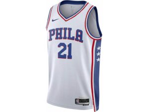 Nike NBA Philadelphia 76ers Joel Embiid 21 Association Edition Swingman Jersey