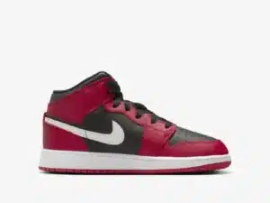 Air Jordan 1 Mid SE GS "Black / Gym Red"