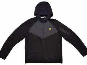 Nike Sportswear Tech Fleece Chaqueta con Cremallera Completa y Detalles de Tejido Woven
